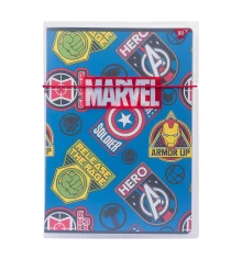 Тетрадь YES Marvel Hero А4 48 листов клетка пластиковая папка с рисунком купить в интернет магазине подарков ПраздникШоп