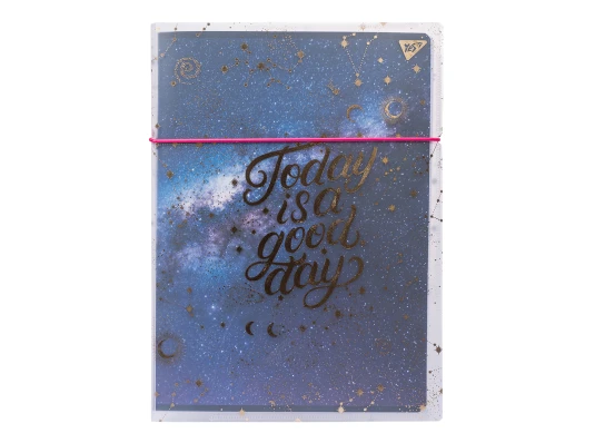 Тетрадь YES Cosmos А4 48 листов клетка пластиковая папка с рисунком купить в интернет магазине подарков ПраздникШоп