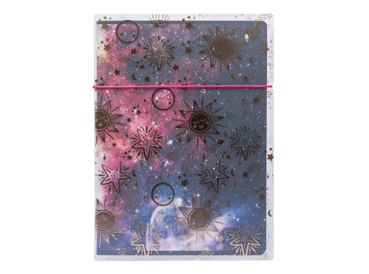 Тетрадь YES Galaxy А4 48 листов клетка пластиковая папка с рисунком купить в интернет магазине подарков ПраздникШоп