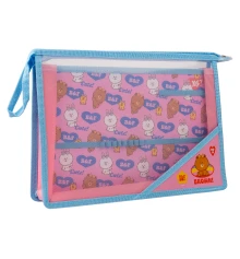 Папка органайзер YES Line Friends А4 на молнии купить в интернет магазине подарков ПраздникШоп