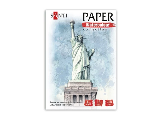 Набор акварельной бумаги SANTI "City" купить в интернет магазине подарков ПраздникШоп