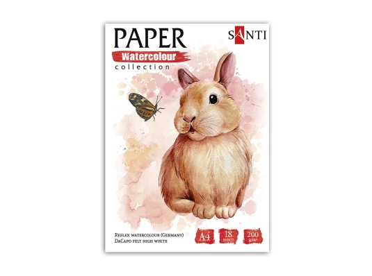 Набор акварельной бумаги SANTI "Animals" купить в интернет магазине подарков ПраздникШоп