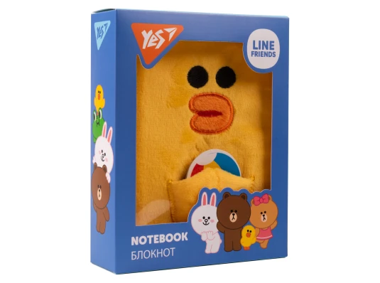 Блокнот пушистый YES Line Friends Sally купить в интернет магазине подарков ПраздникШоп