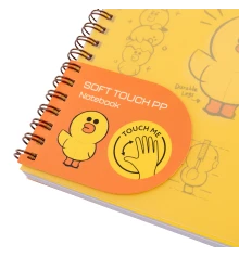 Тетрадь для записей YES А5/80 софт-тач пласт.обл. Line Friends. Sally купить в интернет магазине подарков ПраздникШоп