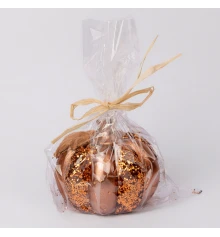 Свеча Yes! Fun Тыква 8х6см глиттер парафин купить в интернет магазине подарков ПраздникШоп