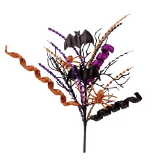 Ветка декоративная Yes! Fun Хэллоуин Bat 38см глиттер купить в интернет магазине подарков ПраздникШоп
