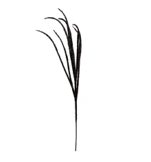 Ветка декоративная Yes! Fun Камыш 99см черная глиттер купить в интернет магазине подарков ПраздникШоп