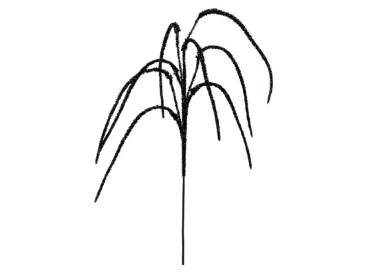 Ветка декоративная Yes! Fun Каскад 112см черная глиттер купить в интернет магазине подарков ПраздникШоп