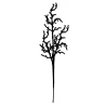 Гілка декоративна Yes! Fun Корал 76см чорна гліттер