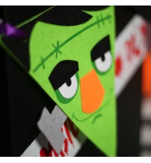 Набор для творчества Yes! Fun Хэллоуин Гирлянда к празднику 5 флажков фетр купить в интернет магазине подарков ПраздникШоп