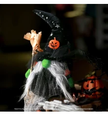 Мягкая игрушка Yes! Fun Хэллоуин Ведьмочка 35см LED метла купить в интернет магазине подарков ПраздникШоп