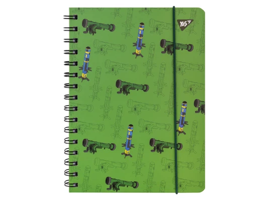 Блокнот YES А5 80 листов на cпирали с резинкой Месники клетка купить в интернет магазине подарков ПраздникШоп