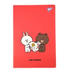Тетрадь для записей Yes Line Friends А4 40 листов с высечкой клетка купить в интернет магазине подарков ПраздникШоп