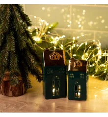 Декор Novogod‘ko Домик-подсвечник 16см купить в интернет магазине подарков ПраздникШоп