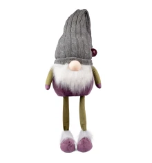 Новогодняя мягкая игрушка Novogod‘ko Гном с колокольчиком на колпаке 65см купить в интернет магазине подарков ПраздникШоп