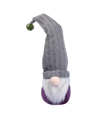 Новогодняя мягкая игрушка Novogod‘ko Гном с колокольчиком на колпаке 45см купить в интернет магазине подарков ПраздникШоп