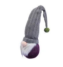 Новогодняя мягкая игрушка Novogod‘ko Гном с колокольчиком на колпаке 45см купить в интернет магазине подарков ПраздникШоп