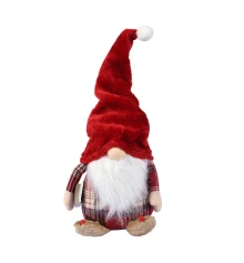 Новогодняя мягкая игрушка Novogod‘ko Гном с книгой 54см купить в интернет магазине подарков ПраздникШоп