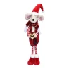 Новорічна м‘яка іграшка Novogod‘ko Мишеня Хлопчик у червоному 56см