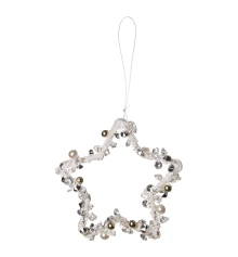 Декор Yes! Fun Белая звезда 15 см купить в интернет магазине подарков ПраздникШоп