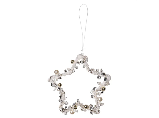 Декор Yes! Fun Белая звезда 15 см купить в интернет магазине подарков ПраздникШоп