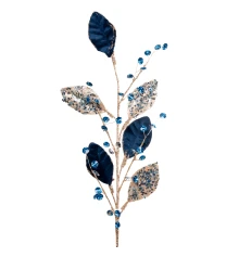 Ветка декоративная Yes!Fun Листья с кристаллами купить в интернет магазине подарков ПраздникШоп