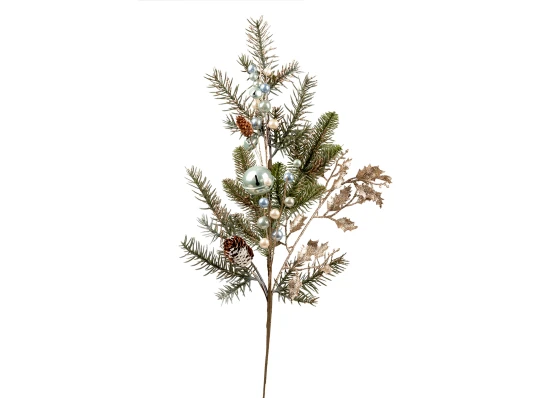 Ветка декоративная Yes! Fun Елочная с жемчужинами 81 см купить в интернет магазине подарков ПраздникШоп