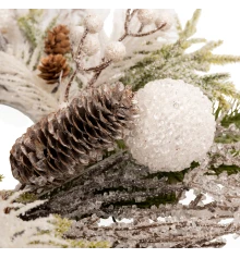 Венок декоративный Yes!Fun с белыми шарами купить в интернет магазине подарков ПраздникШоп