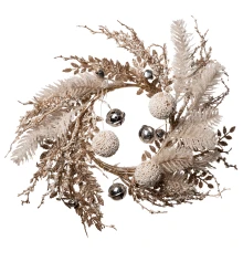 Венок декоративный Yes!Fun золотой купить в интернет магазине подарков ПраздникШоп