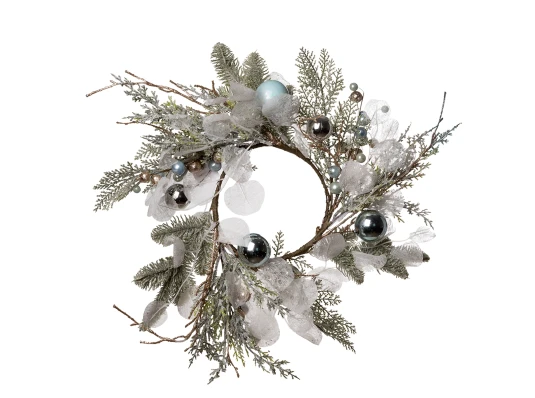 Венок декоративный Yes!Fun с бирюз.шарами купить в интернет магазине подарков ПраздникШоп