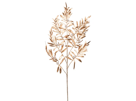 Ветка декоративная Yes!Fun Золотые листочки купить в интернет магазине подарков ПраздникШоп