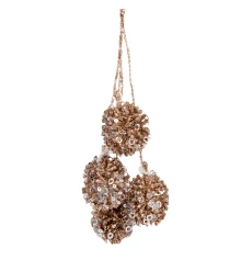 Ветка декоративная Yes! Fun Золотые шары 25 см купить в интернет магазине подарков ПраздникШоп