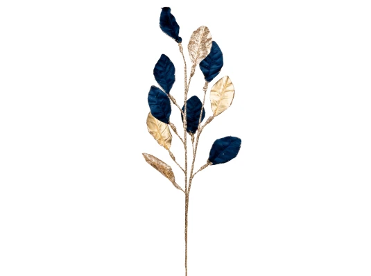 Ветка декоративная Yes!Fun Синие листочки купить в интернет магазине подарков ПраздникШоп