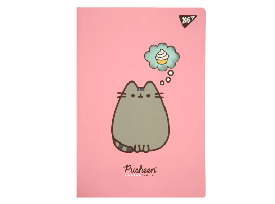 Тетрадь Yes Pusheen А4 40 листов с высечкой клетка купить в интернет магазине подарков ПраздникШоп