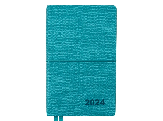 Ежеденевник 12x20см Leo Planner датированный 2024 Glory бирюзовый 352 стр купить в интернет магазине подарков ПраздникШоп