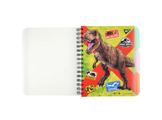 Тетрадь для записей YES Jurassic World. Dino tracker А5 144 листа пластиковая обложка купить в интернет магазине подарков ПраздникШоп