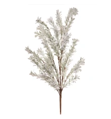Ветка декоративная Yes! Fun Мелкие листочки заснеженная купить в интернет магазине подарков ПраздникШоп