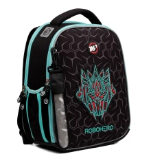 Рюкзак школьный каркасный Yes Robohero H-100 купить в интернет магазине подарков ПраздникШоп