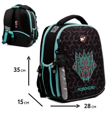 Рюкзак школьный каркасный Yes Robohero H-100 купить в интернет магазине подарков ПраздникШоп