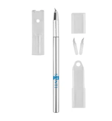 Нож макетный SANTI поворотный для дизайнерских работ со сменными лезвиями купить в интернет магазине подарков ПраздникШоп