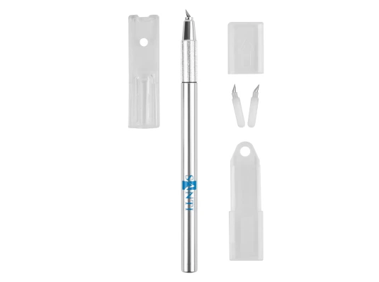 Нож макетный SANTI поворотный для дизайнерских работ со сменными лезвиями купить в интернет магазине подарков ПраздникШоп