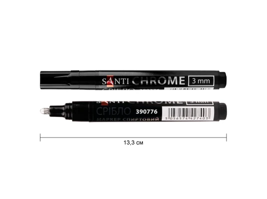 Маркер зеркальный SANTI Chrome купить в интернет магазине подарков ПраздникШоп
