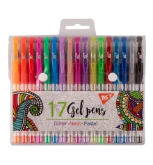 Набор гелевых ручек YES 17 штук купить в интернет магазине подарков ПраздникШоп