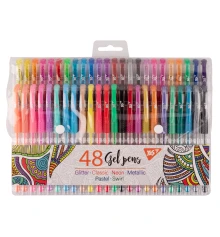Набор гелевых ручек YES 48 штук купить в интернет магазине подарков ПраздникШоп