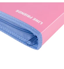 Папка факультативная пластиковая Yes Line Friends Dream A4 на молнии с карманом купить в интернет магазине подарков ПраздникШоп