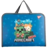 Папка-портфель Yes Minecraft Alex FC на молнии с тканевыми ручками