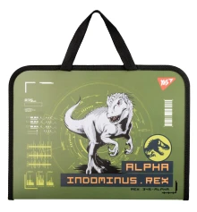 Папка-портфель Yes Jurassic World хаки FC купить в интернет магазине подарков ПраздникШоп