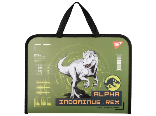 Папка-портфель Yes Jurassic World хаки FC купить в интернет магазине подарков ПраздникШоп