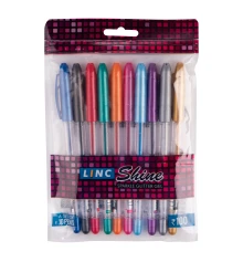 Ручка гелевая с глиттером Shine LINC 1 купить в интернет магазине подарков ПраздникШоп