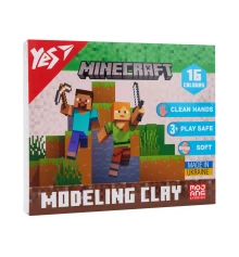 Пластилин Yes Minecraft 16 цветов 320 г купить в интернет магазине подарков ПраздникШоп